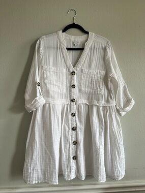 Women’s size small 100% cotton, mud, pie, breezy dress